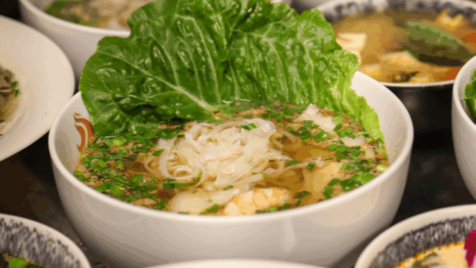 A bowl of pho at 1618 Asian Fusion